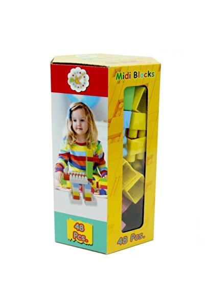 Genel Markalar 48 Parça Karton Kutuda Midi Blok Eğitici Oyun Seti