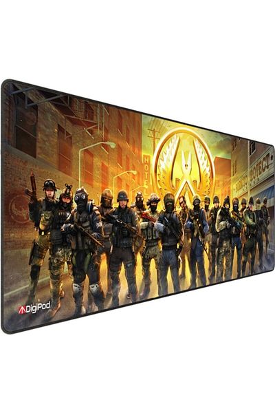 Digipod لوحة ماوس ألعاب مقاس 90x40 Xxl لوحة ماوس ألعاب كبيرة بقاعدة مضادة للانزلاق بسُمك 4 مم