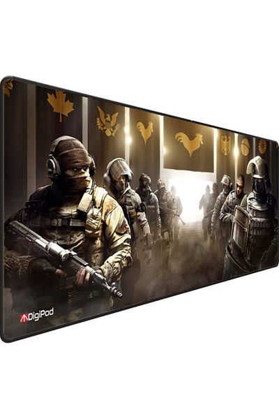 Digipod لوحة ماوس ألعاب مقاس 90x40 Xxl لوحة ماوس ألعاب كبيرة بقاعدة مضادة للانزلاق بسُمك 4 مم