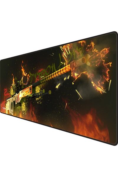 Digipod لوحة ماوس ألعاب مقاس 90x40 Xxl لوحة ماوس ألعاب كبيرة بقاعدة مضادة للانزلاق بسمك 4 مم