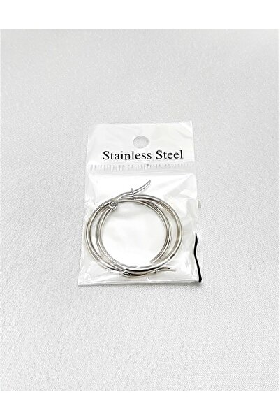 TÜKKAN ACCESSORİES 316l Cerrahi Çelik Arkası Kapalı 20 Mm Vip Seri Halka Küpe