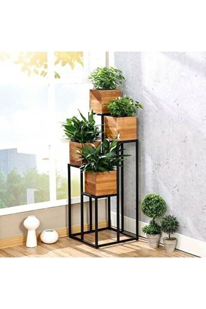 Mavienerji Dekoratif Metal Çiçeklik Ferforje Çiçeklik