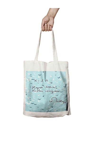 ART HEDİYE Sky is Flying with a Short Bird Two Sides Lasting Printed Washable...