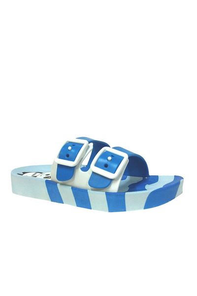 GEZER Navy Blue Sea Beach Beach Kids Slippers
