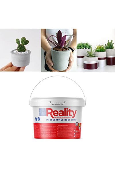 REALİTY YAPI Hızlı Donan Gri Hobi Harcı Çimento esaslı 10 Kg