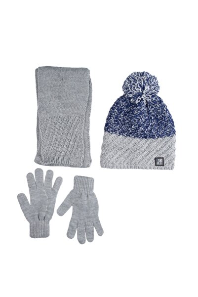 Kitti Синій шарф, шапка, рукавички, набір з трьох предметів, 9-15 років