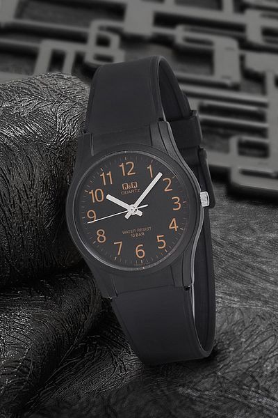 Q&Q Unisex Black Wristwatch 3g3291
