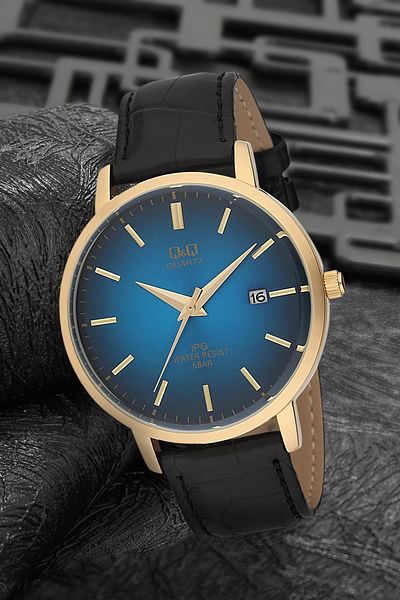 Q&Q Men's Black Wristwatch 3G1878