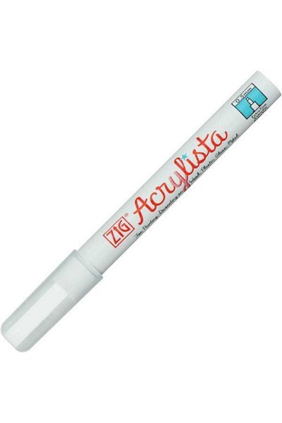 Zig Acrylist Marker Acrylic Painting Pen 0.5 Mm Fine Tip White