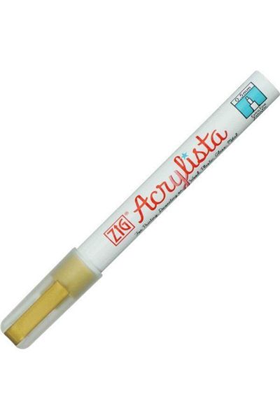 Zig Acrylist Marker Acrylic Painting Pen 0.5 Mm Fine Tip Gold