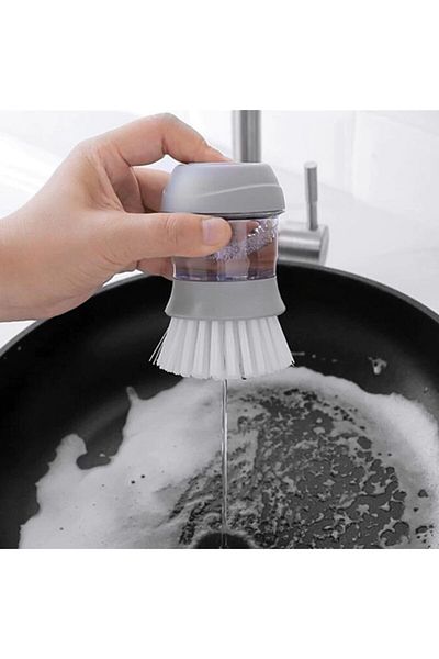 5DM Easy Dishwashing Brush with Detergent Tank Dish Sponge