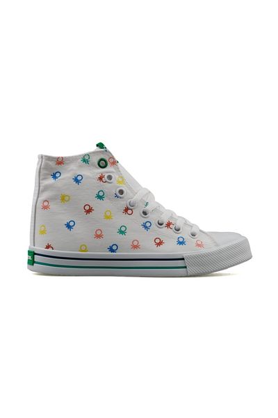 Benetton Bn 30185 19 alb pantofi casual dama Bn-30185-19-alb