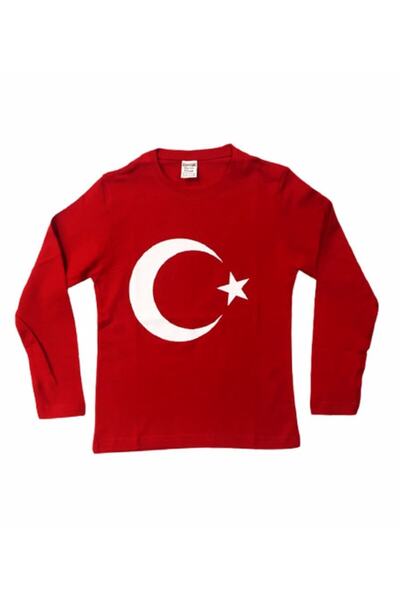 LUCYK&KİDS تي شيرت مطبوع عليه نجمة القمر بأكمام طويلة 5-6-7-8-9-10-11-12-13-a...