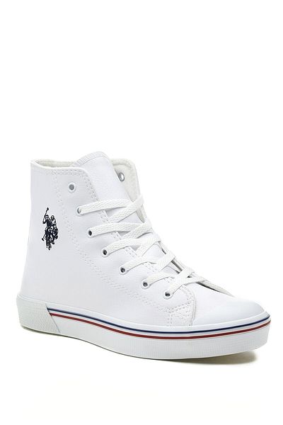 U.S. Polo Assn. White Ankle Boots for Kids