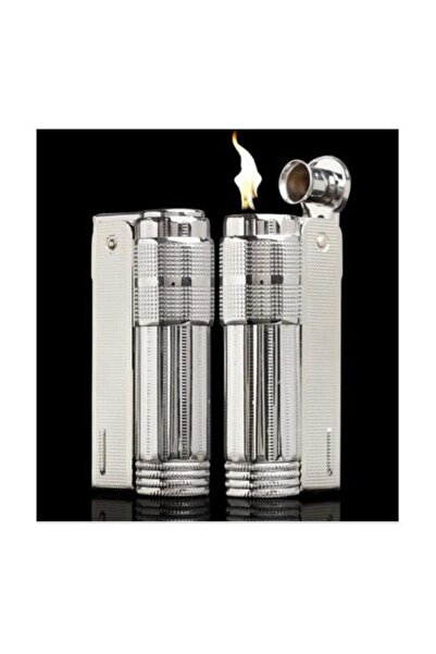 Genel Markalar Rüzgar Korumalı Gümüş Renk Muhtar Çakmağı