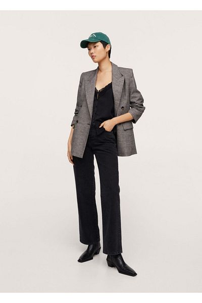 MANGO Woman Γυναικεία Μαύρη Μπλούζα