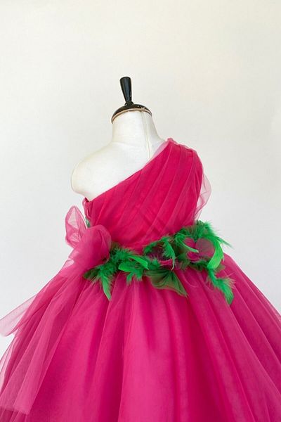 zühre balaban Rochie de seara lunga pentru fete Zb Kids Fuchsia Dream