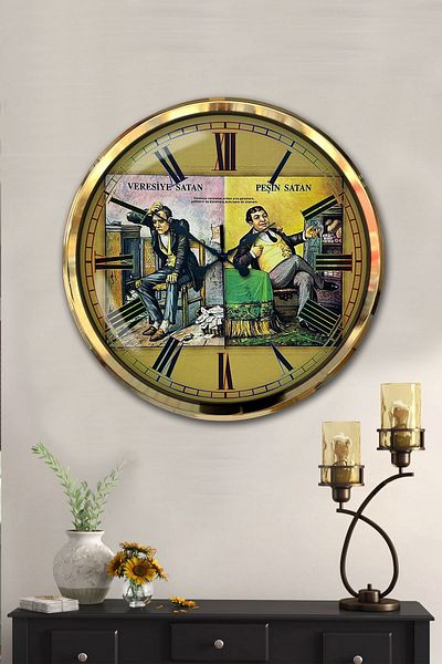 Kasva Concept 52 cm Anthracite Metal Cash Selling Wall Clock