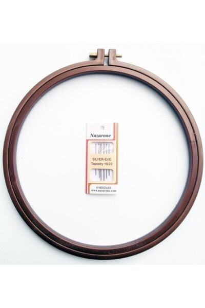 Nazarone Etamin Iğnesi Ve Plastik Vidalı Büyük Kasnak 2 No