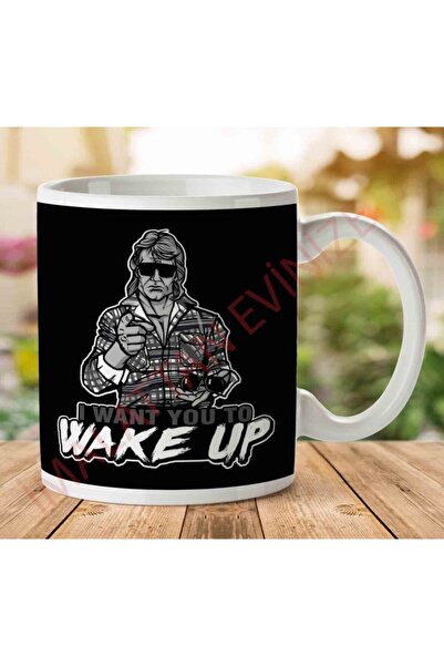 ART HEDİYE كوب مطبوع عليه عبارة "I Want You Wake Up They Live" على الجانبين