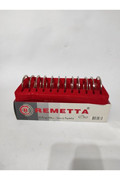 Remetta Peçete Yüzüğü.peçetelik.12 Li Metal Peçete Yüzüğü(15 Li Desenli Kağıt...