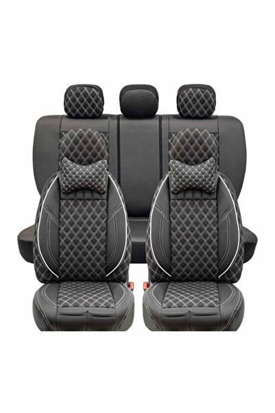 Stil لسيارات Bmw 5 Series 524 الفاخرة شبه الجلدية غطاء مقعد السيارة الأمامي الخلفي مجموعة