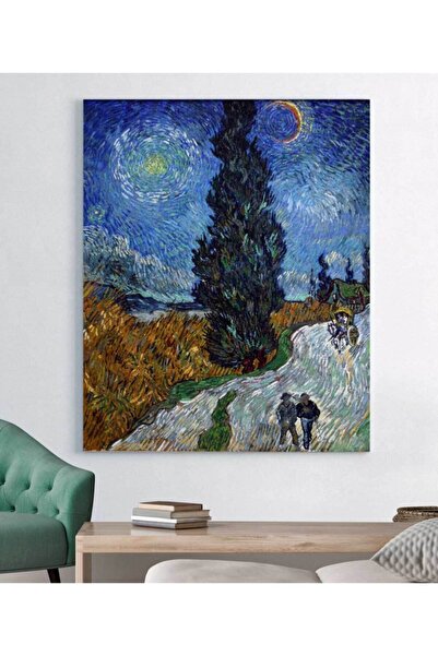 StellaStore Vincent Van Gogh Yıldızlı Gökyüzü Kanvas Tablo
