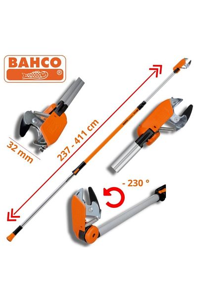 Bahco High DAL Pruning shears ATP-230-410 with Telescopic pole