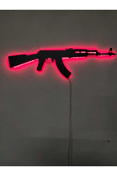 dekoraven Silah Led Işıklı Tablo