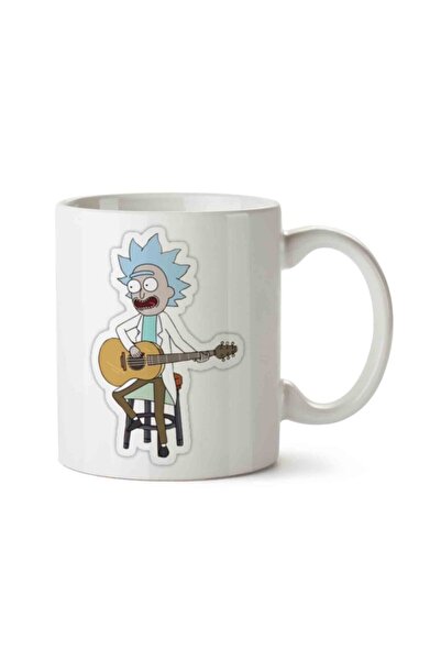 ART HEDİYE كوب ريكي آند مورتي نتورك لموسيقى الجيتار مطبوع على الجانبين