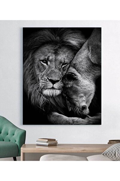 StellaStore Aslan Dekoratif Kanvas Tablo