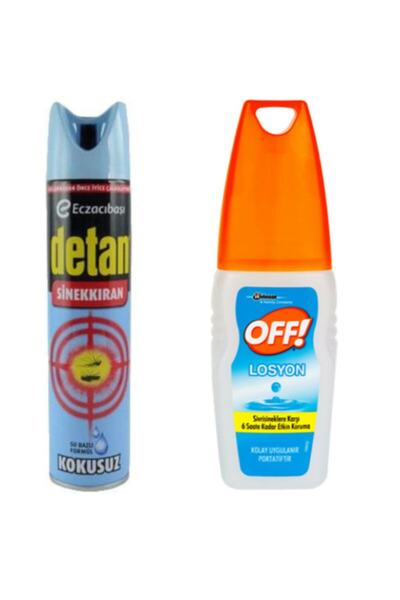 Detan Sinekkıran Kokusuz 275 Ml + Off Aqua Pump Sprey 100 Ml
