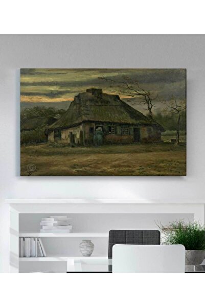 StellaStore Vincent Van Gogh Yazlık De Kulübe Kanvas Tablo
