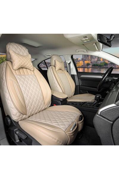 Stil مجموعة غطاء مقعد السيارة الأمامي/الخلفي من الجلد الفاخر المتوافق مع Mitsubishi Colt