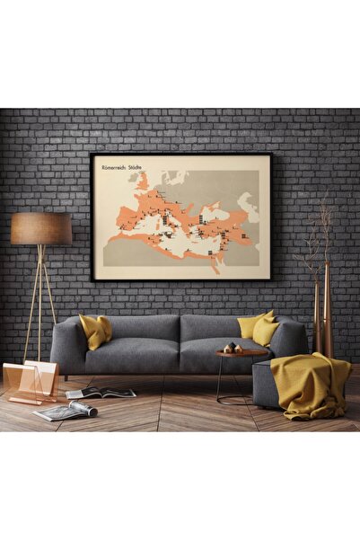 Pegziz Roma Imparatorluğu Haritası Sanatsal Duvar Dekorasyon Poster 60x90cm.