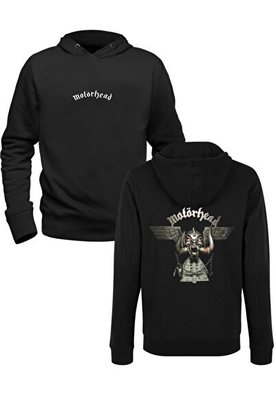 Alfa Tshirt سويت شيرت أسود مطبوع من الأمام والخلف من Motörhead