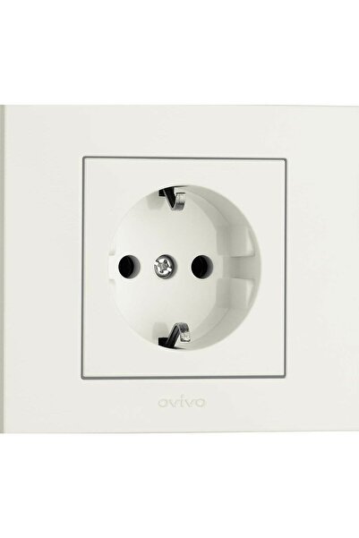 OVİVO 5 White Sockets with Frame