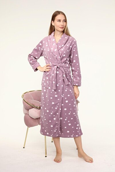 LİKAPA Uzun Şal Yaka Polar Sabahlık 226