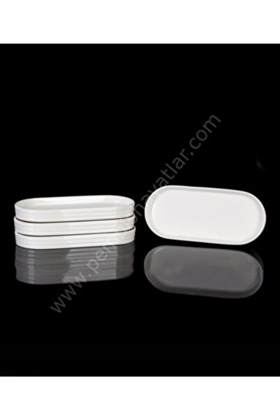 ACAR 21 Cm Porselen Oval Tabak 6lı