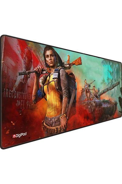 Digipod لوحة ماوس ألعاب مقاس 90x40 Xxl لوحة ماوس ألعاب كبيرة بقاعدة مضادة للانزلاق بسُمك 4 مم