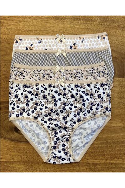 Belinay Women's High Waist Bato Panties Pack of 4 Belınay3502