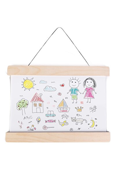 MicroWood Mıknatıslı Ahşap Çerçeve, 52cm, Huş Renk, Pratik Çerçeve, Gerçek Ahşap