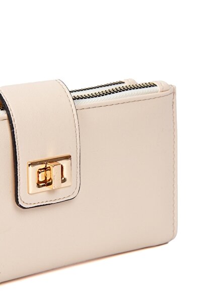 Newish Polo Білий жіночий гаманець, аксесуар та картка, стильний, м'яка текстура (довжина: 20 см, ширина: 10 см Alvaczdnbyn01