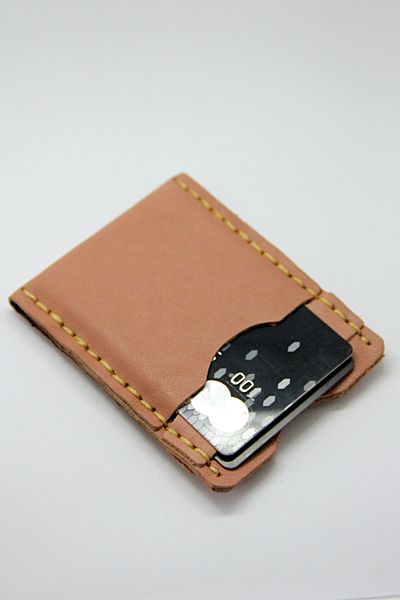 Argentum Look Handmade Genuine Leather Powder Pink Card Holder - Al-krt006