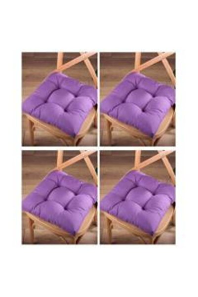 AYZEN HOME Combinație de 4 Pernă Pofidik pentru Scaun Pătrat 40 X 40 Cm