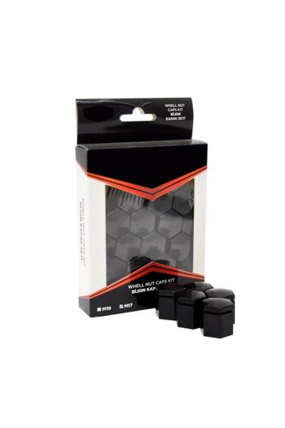 OTOCRAFT Bijon Kapağı 17 mm Siyah 20 Adet