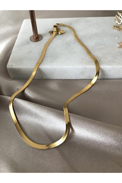 NEPTUNE DESIGN Flat Steel Italian Chain Bracelet