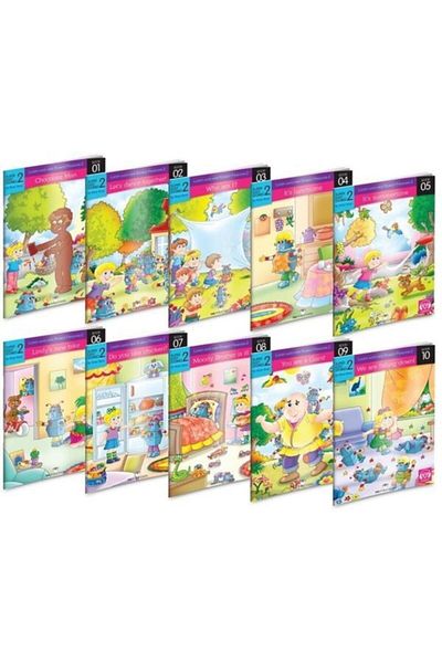 MK Publications English Primary School 2nd Grade Story Set - 10 Book Set