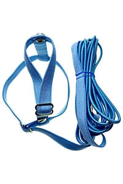 Petcalvit Muhabbet Kuşu Eğitim Uçurma Tasması Bebe Mavisi