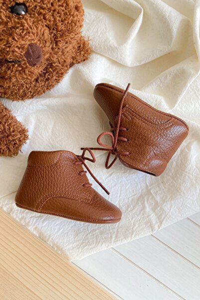 Li Puna - 100% Leather Baby First Step Boots - Tan